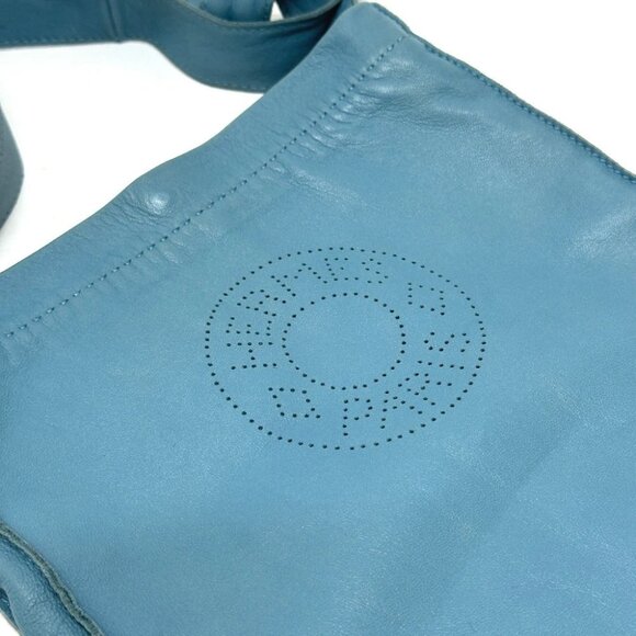 HERMES Crude cell Crossbody Bag Logo Punching Pochette Shoulder Bag - Picture 9 of 10